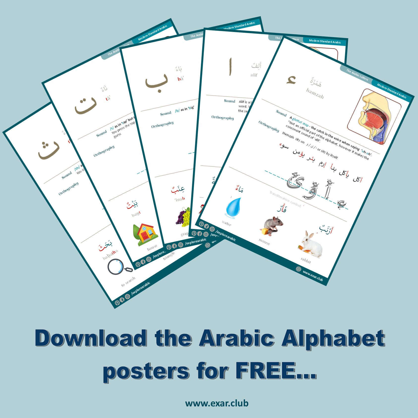 Download Arabic Alphabet Posters Explore Arabic